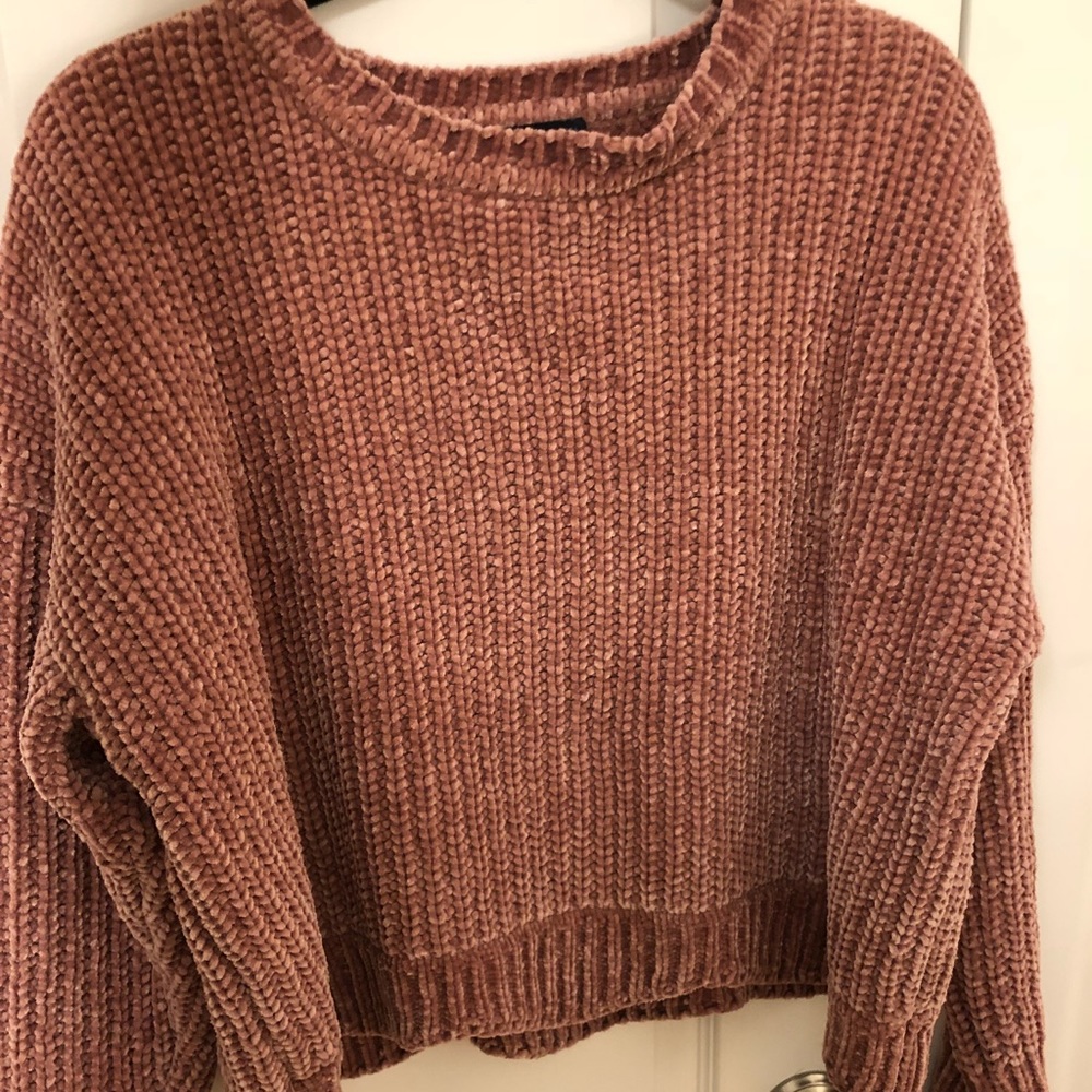 Zara Pink Chenille Sweater